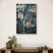 Acrylic Painting Epoxy Resin Technique Handmade Size 40×60cm Modern Design 2023