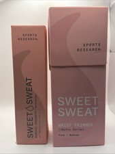 Sports Research Sweet Sweat Waist Trimmer Pink Medium and Workout Enhancer