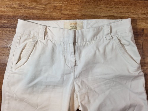 J. Crew Chino White Pants Women's Size 8 Ankle 136 - Picture 3 of 6