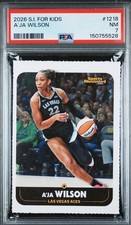 A’JA WILSON RARE 2026 Sports Illustrated SI for Kids Vegas Aces WNBA USA PSA 7