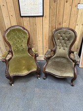 2 Antique Victorian  Armchairs PRICE DROP NOW £295 