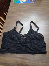 torrid black lacy bralette euc size 1