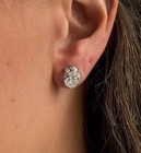 4Ct Oval Cut Lab Grown Diamond Stud Anniversary Stud Earring 14K White Gold #92 — photo 3