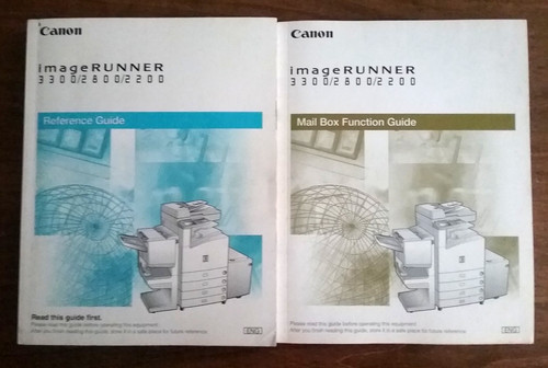 Canon imageRUNNER 3300 /2800 /2200 Reference & Mail Box Function Guide