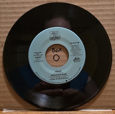 Shocking Blue: Venus - NM | 1986 Pop Rock, Psych Rock 45rpm 7'' Promo Record