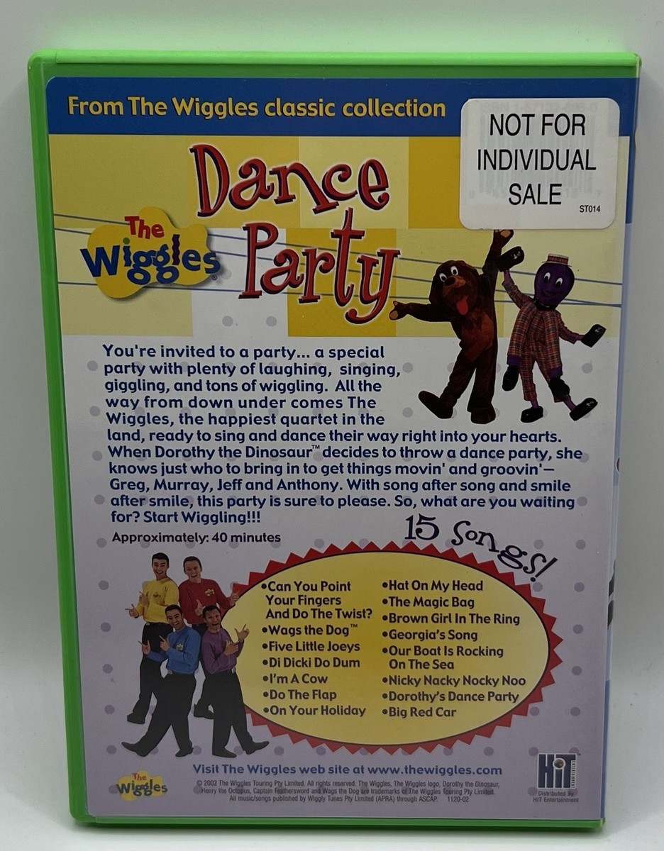 The Wiggles Dance Party DVD 2002 HIT Entertainment Music Dance | eBay