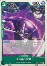 • Humandrill • OP14-032 Release Event Gold Stamp Promo One Piece TCG NM