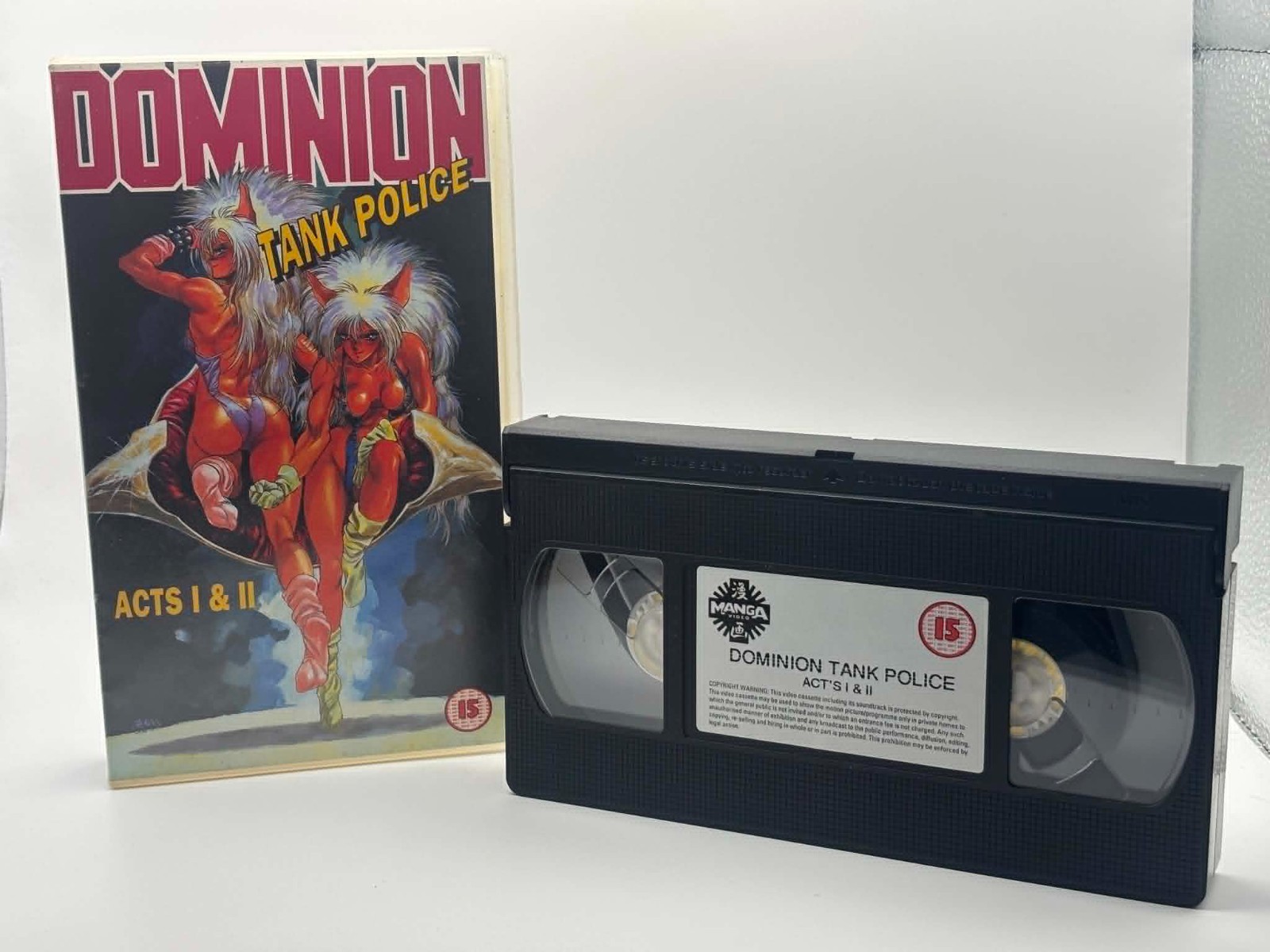 Dominion Tank Police - Acts 1 & 2 Animated Manga VHS PAL Video