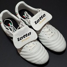 Lotto Unisex M-10.5 W-11.5 Stadio OG II 215017-8KQ Soccer, White/Black/Gold