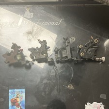 Lot of 4 Adjustable Coil Tattoo Machines Black Bronze Metal Assorted Styles