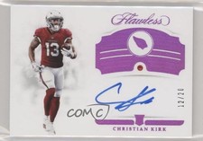 2018 Panini Flawless Rookie Gems Signatures 12/20 Christian Kirk #125 Auto 3c4