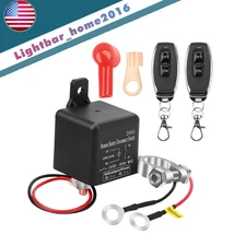 Wireless Remote 12V Car Battery Disconnect Relay Cut Off Isolator Master Switch