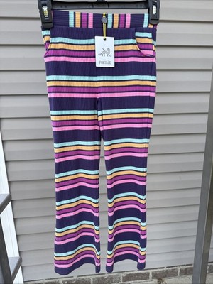 Girls Finding Foxtale Roller Rink Striped Flares pink/purple Size 3