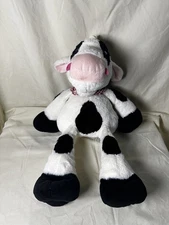 The Hershey Company Plush Cow 18" Black & White with Red Bandana Hershey's