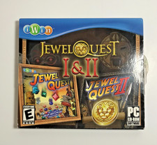 Jewel Quest I  II Video Game Rated E PC CD-ROM Software for Windows iWin 2007