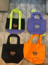 Trader Joe's Mini Canvas Tote Bags Halloween Fall Limited Edition Set of 4 NWT