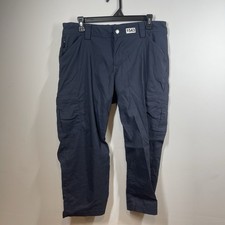 Duluth Trading Dry on the Fly Capri Pants Womens 12 Blue Outdoor Hiking Camp