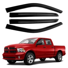Canvcle Window Visors Rain Guards for Dodge Ram 1500 Crew Cab 2009-2018/Ram 2500