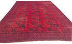 Rare Hand Knotted Antique Afghan Turkmen Felpah Wool Area Rug 11.5 x 8.0 Ft — photo 5