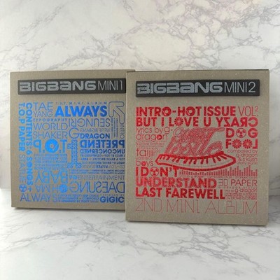 Rare BIGBANG MINI Album Vol.1 & Vol.2 Set K-POP CD Near Mint Complete Collection