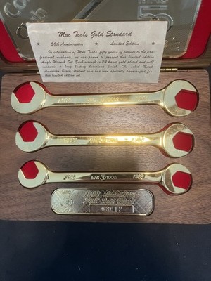 MAC TOOLS 50TH ANNIVERSARY COLLECTIBLE WRENCH SET/ SDA1988