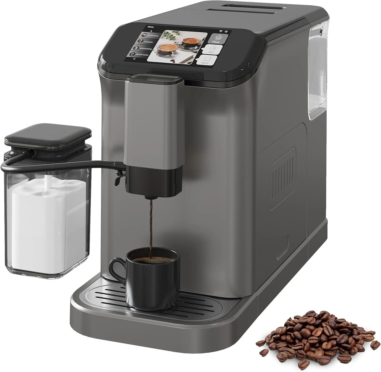 Automatic Espresso Machine with Grinder & Milk Frother - 20 Bar Pressure