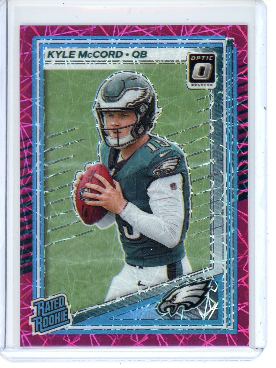 Kyle McCord Pink Velocity Rookie /99 2025 Donruss Optic #283