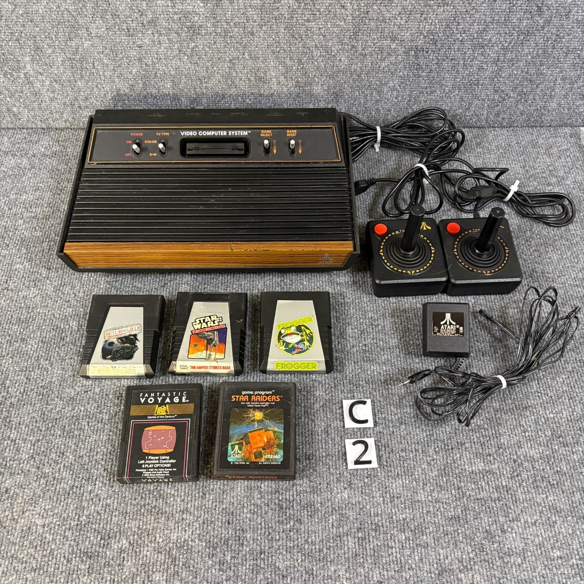 Atari 2600 Vintage 1980 Video Computer System w/ Games Controllers