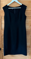 Talbots 100% Wool Natural Fiber Sleeveless Knee Length Seamed Shift Dress size 6