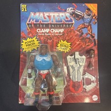 CLAMP CHAMP MASTERS OF THE UNIVERSE ORIGINS MOTU HE-MAN FIGURE MATTEL NEW SEALED
