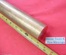 2" C360 BRASS ROUND ROD 14" long Solid H02 Lathe Bar Stock For Machining New