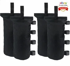 4 Premium Ice Fishing Weight Bags, Heavy Duty 150Lbs Pop up Tent Shanty, No Sand