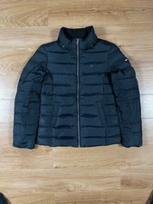 Tommy Hilfiger Coat Women's Small Black Puffer Jacket Full Zip Waterproof