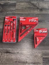 Milwaukee Precision Screwdriver Set 4pc., 7  Rafter Square  4-1/2  Trim Square