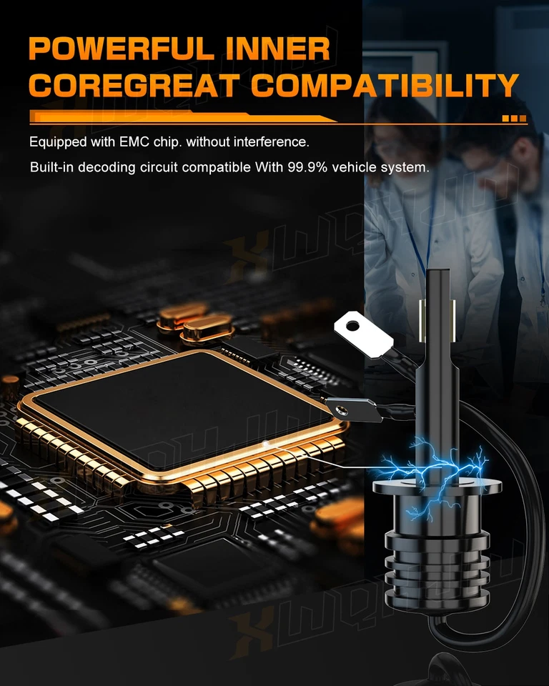 For KIA Borrego 2009 2010 2011 Combo H1+H11B Led Headlight High/Low Beam 6000K - Изображение 3 из 4