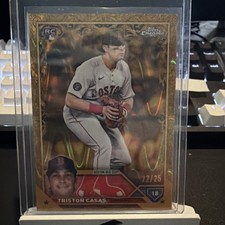 2023 Topps Gilded Collection Gold RayWave Etch #29 Triston Casas /25 (RC) Boston
