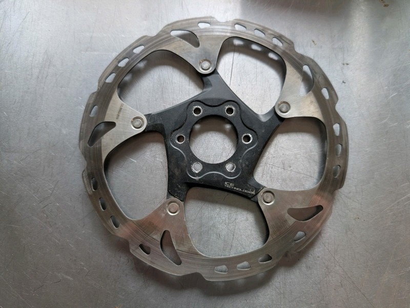 Shimano Deore XT SM-RT86-M Disc Brake Rotor 180mm 6-Bolt Ice Tech Mountain Bike