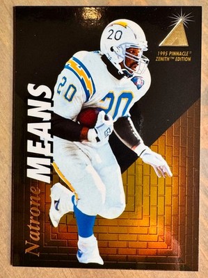 Natrone Means 1995 Pinnacle Zenith #Z10  40% OFF 8+  San Diego Chargers NFL