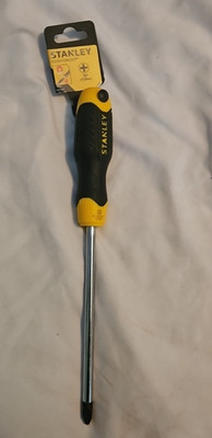 Stanley  Cushion Grip  #3 x 6''  Philips Screwdriver Chrome  ES187
