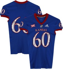 Kansas Jayhawks Team-Issued #60 Jersey from 2018-21 NCAA Football Seasons - XL