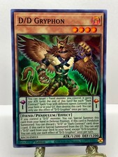 D/D GRYPHON BACH-EN013 SUPER RARE BATTLE OF CHAOS YU-GI-OH FIRST EDITION