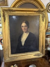 Dipinto Antico Olio Su Tela