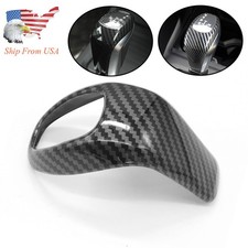 Carbon Fiber Abs Gear Shift Knob Head Cover Trim For Bmw X1 F48 2016-2019