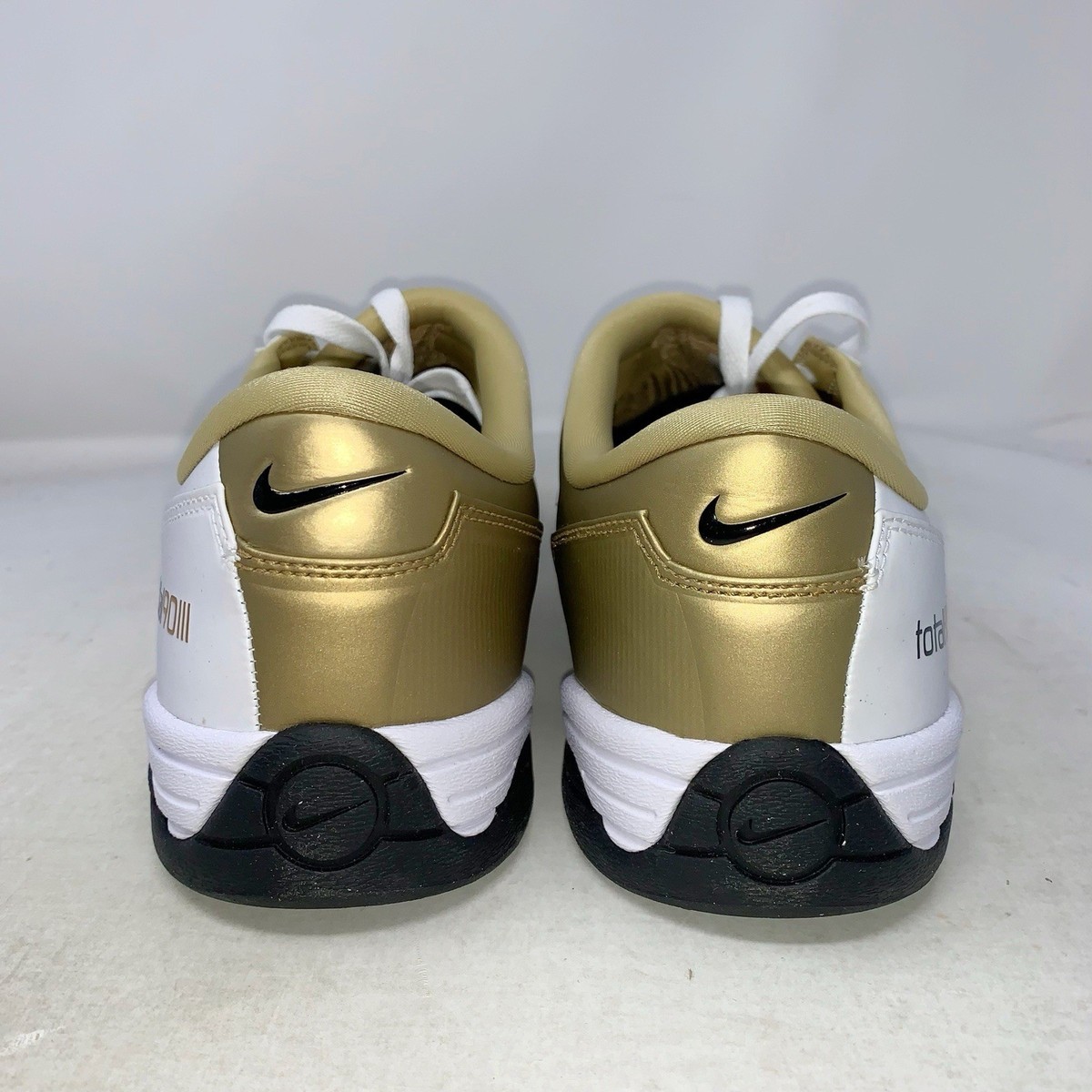 Nike Total 90 Gold White Indoor Soccer Shoes, Size 12.5 BNIB