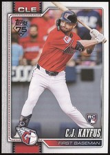 2026 Topps Series 1 #35 C.J. Kayfus RC Cleveland Guardians Baseball Card