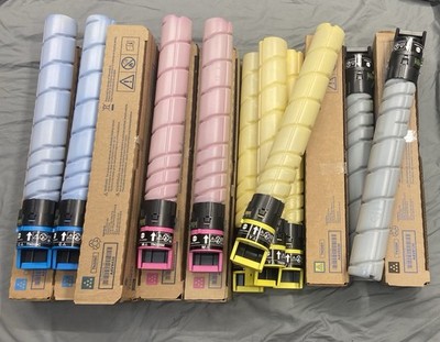 18x Toners Konica Minolta TN328 (CMKY) Full Size OEM AAV8130 8230 8330 8430