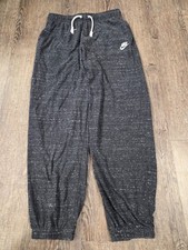 Nike Sportswear Gym Vintage Cargo Sweatpants Cropped Small Dark Gray Heather