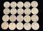 1945-1946 Walking Liberty 90% Silver Half Dollar 50c Lot of 20 Coins
