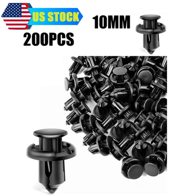 #ad #ad Parts Bumper Clips 10mm Hood Fender Push Rivets Retainer Fasteners For Honda $5.99