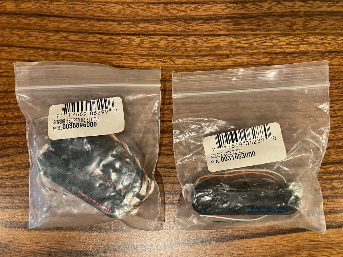 Fender Lace Sensor Black Pickups 1990's Original Blue Red